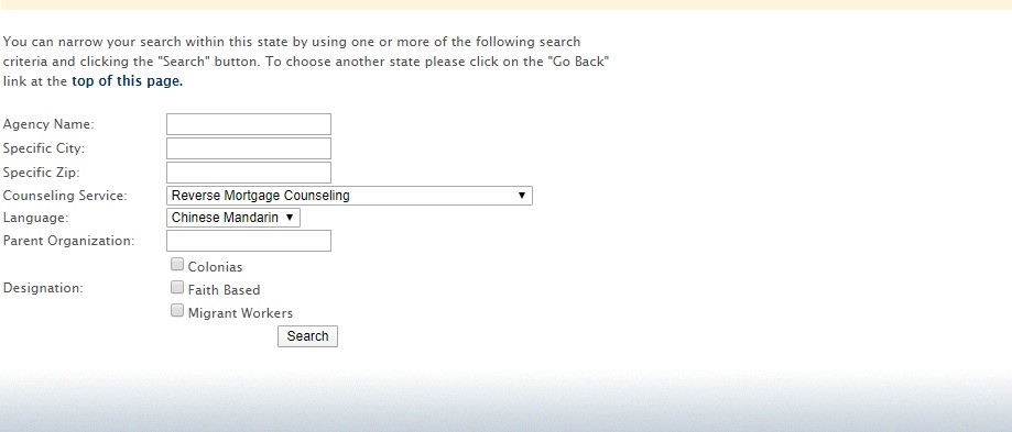 counseling locator step 2 